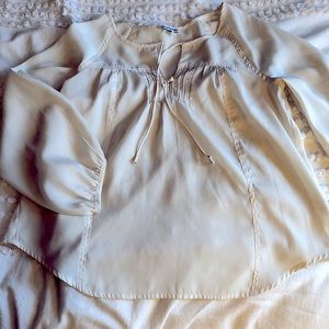 Cream peasant top